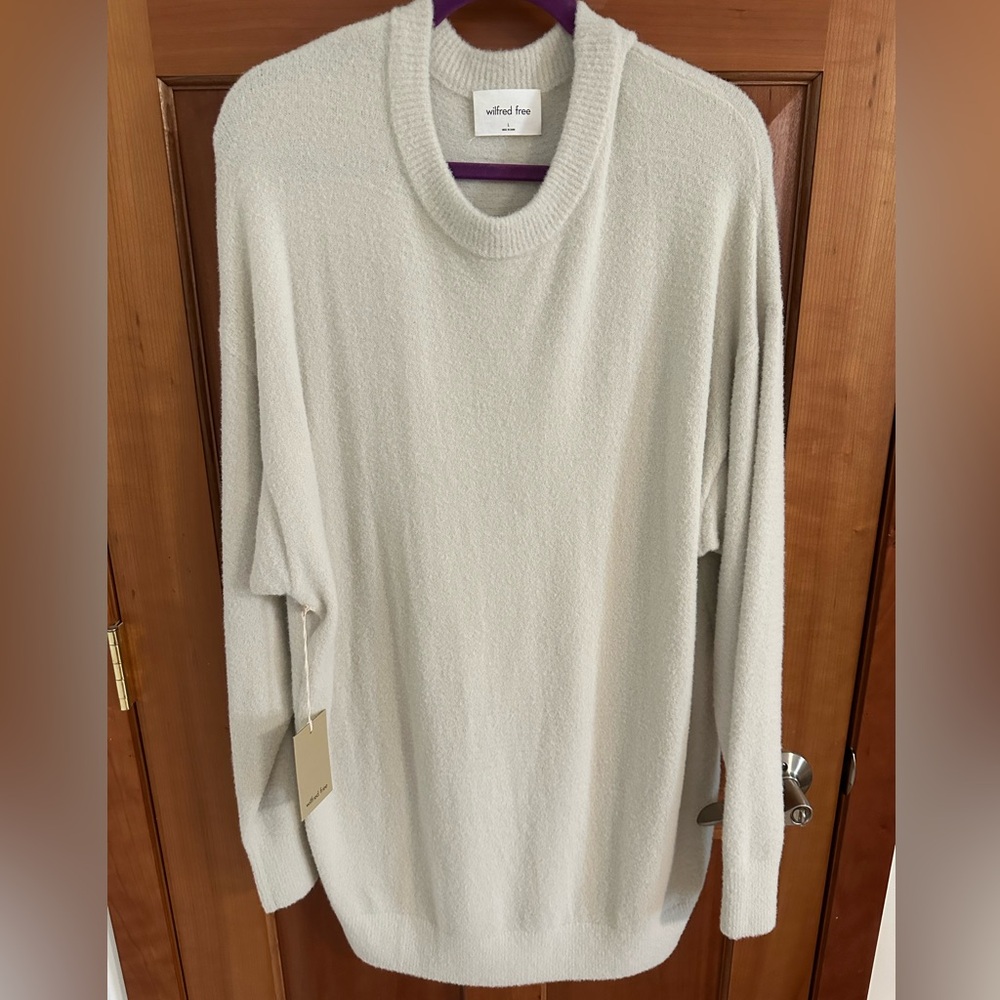 Aritzia Soft Cream Mini Sweater Dress